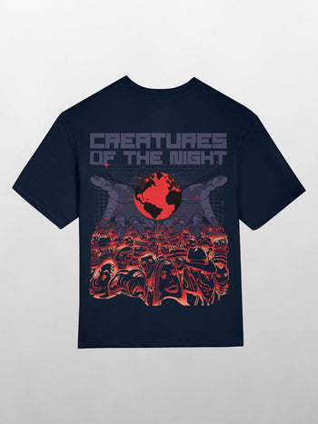 Creatures of the Night Heavyweight Oversized T-Shirt [Unisex]