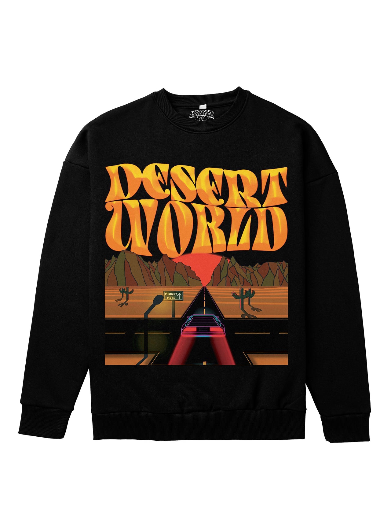 [Black / XL] Desert World Heavyweight Sweatshirt [Unisex] - 400 GSM