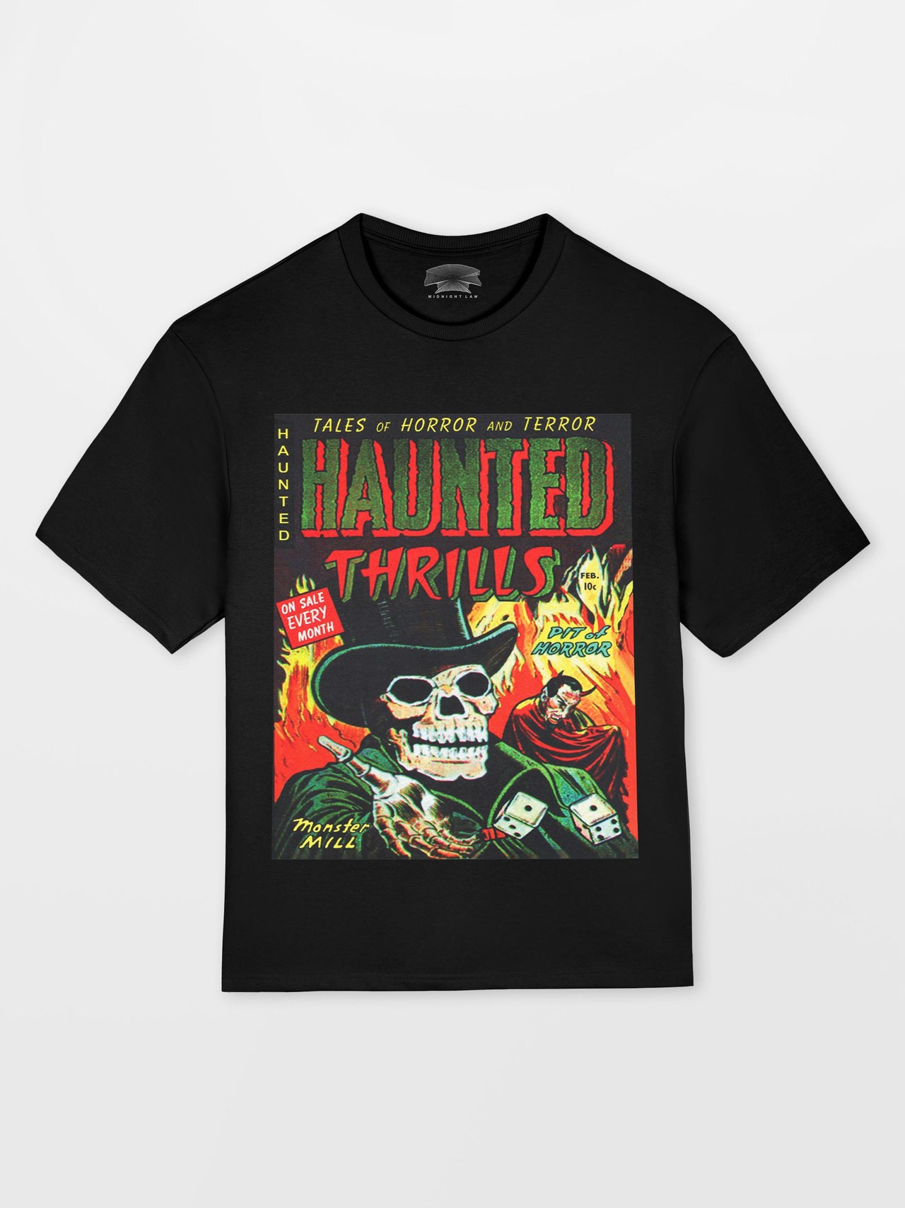 Haunted Thrills Heavyweight Oversized T-Shirt