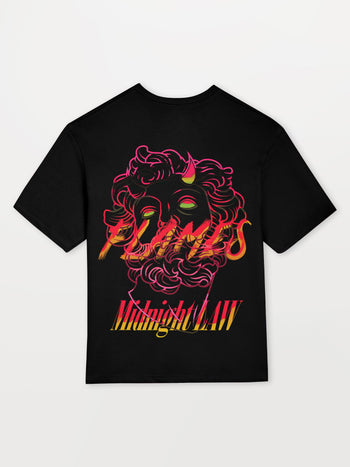 Flames Heavyweight Oversized T-Shirt [Unisex]