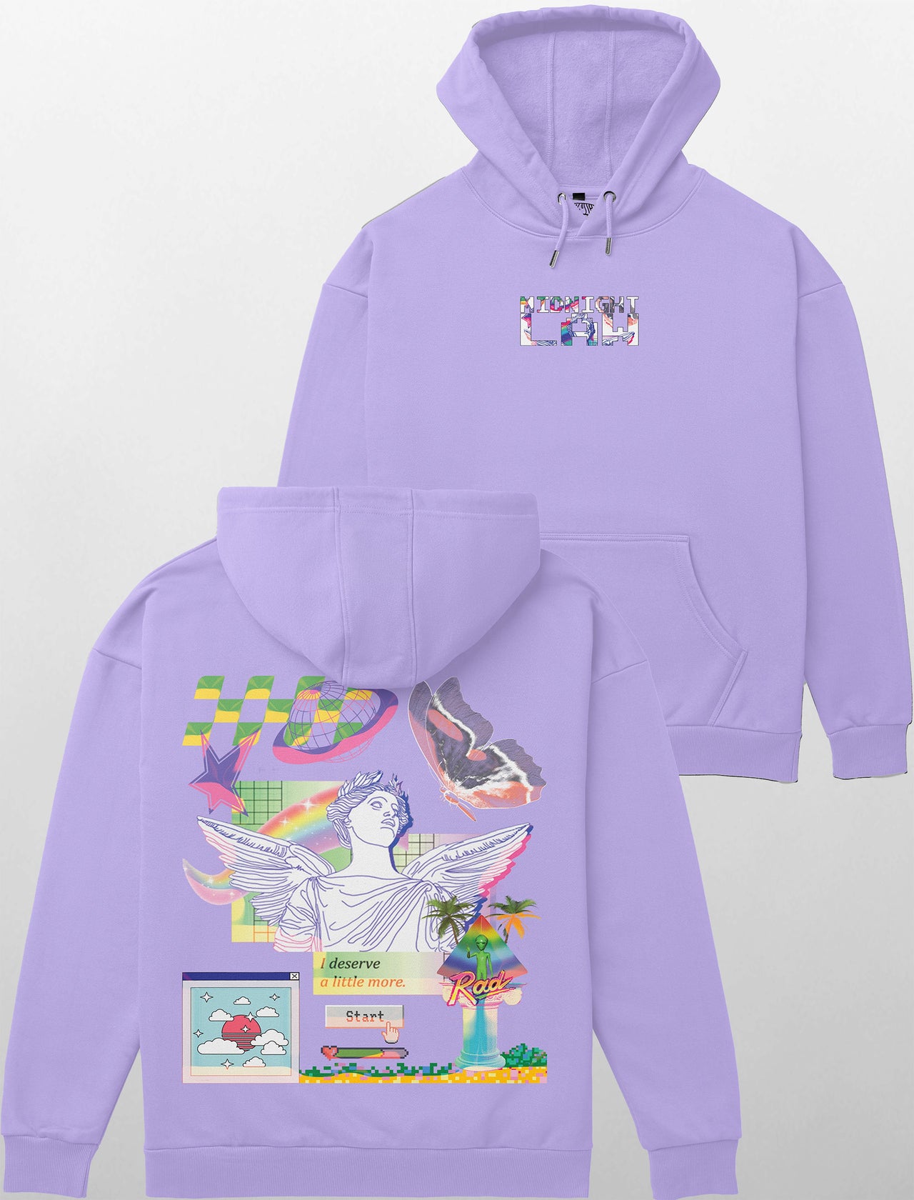 Cyber Ghetto Heavyweight Hoodie [Unisex] - 400 GSM-Vaporwave Collection featuring t-shirts, oversized t-shirts, hoodies, and sweatshirts with retro-futuristic designs, crafted for style and comfort