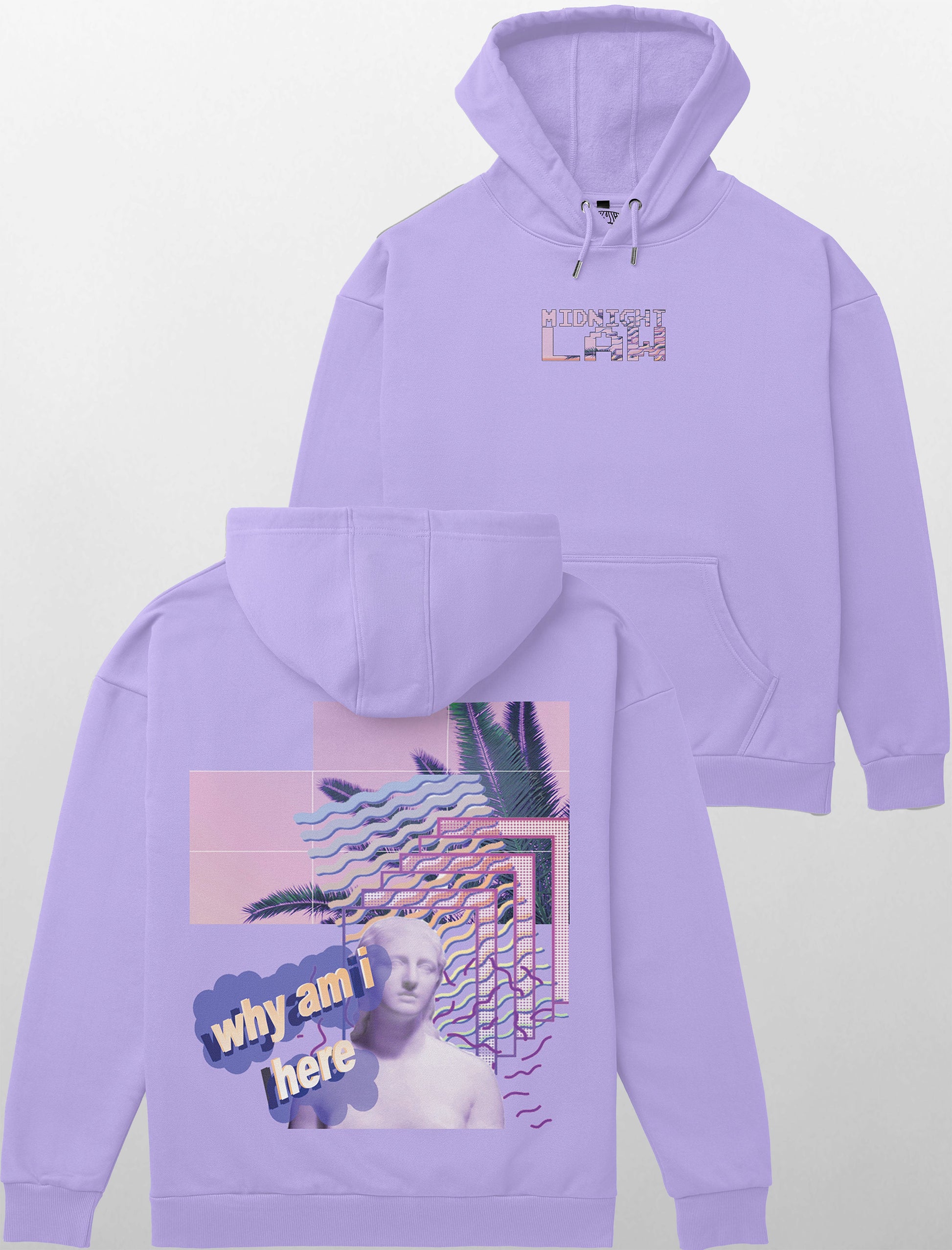 Vapor Heavyweight Hoodie [Unisex] - 400 GSM-Vaporwave Collection featuring t-shirts, oversized t-shirts, hoodies, and sweatshirts with retro-futuristic designs, crafted for style and comfort
