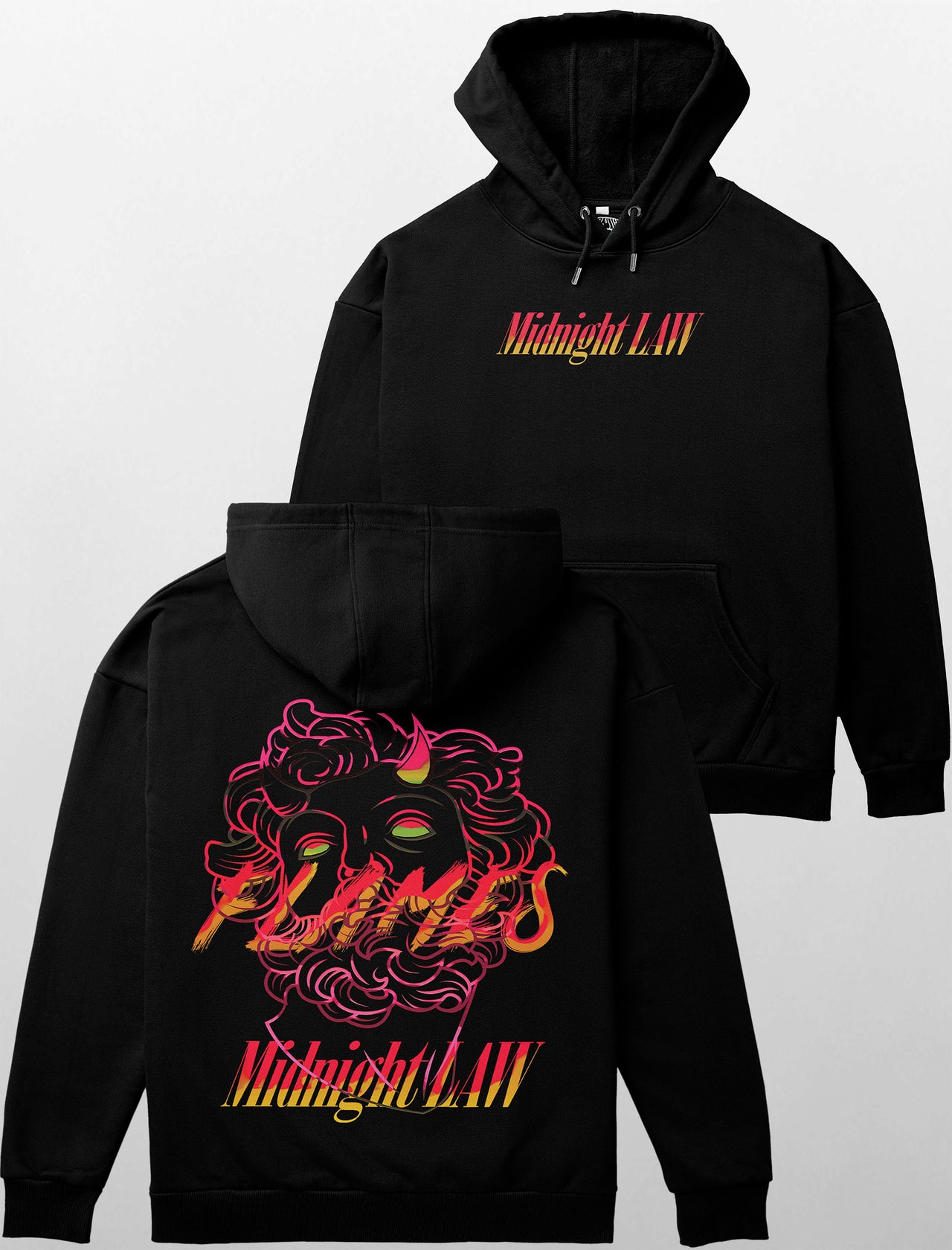 Flames Heavyweight Hoodie [Unisex] - 400 GSM-Vaporwave Collection featuring t-shirts, oversized t-shirts, hoodies, and sweatshirts with retro-futuristic designs, crafted for style and comfort