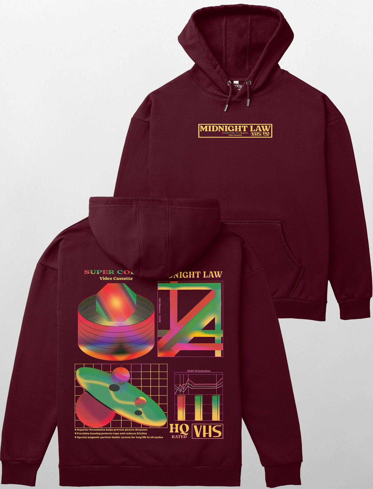 80s VHS Heavyweight Hoodie [Unisex] - 400 GSM - 400 GSM-VHS Collection featuring t-shirts, oversized t-shirts, hoodies, and sweatshirts with nostalgic VHS-inspired designs, offering a retro vibe and modern comfort