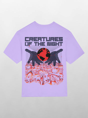 Creatures of the Night Heavyweight Oversized T-Shirt [Unisex]